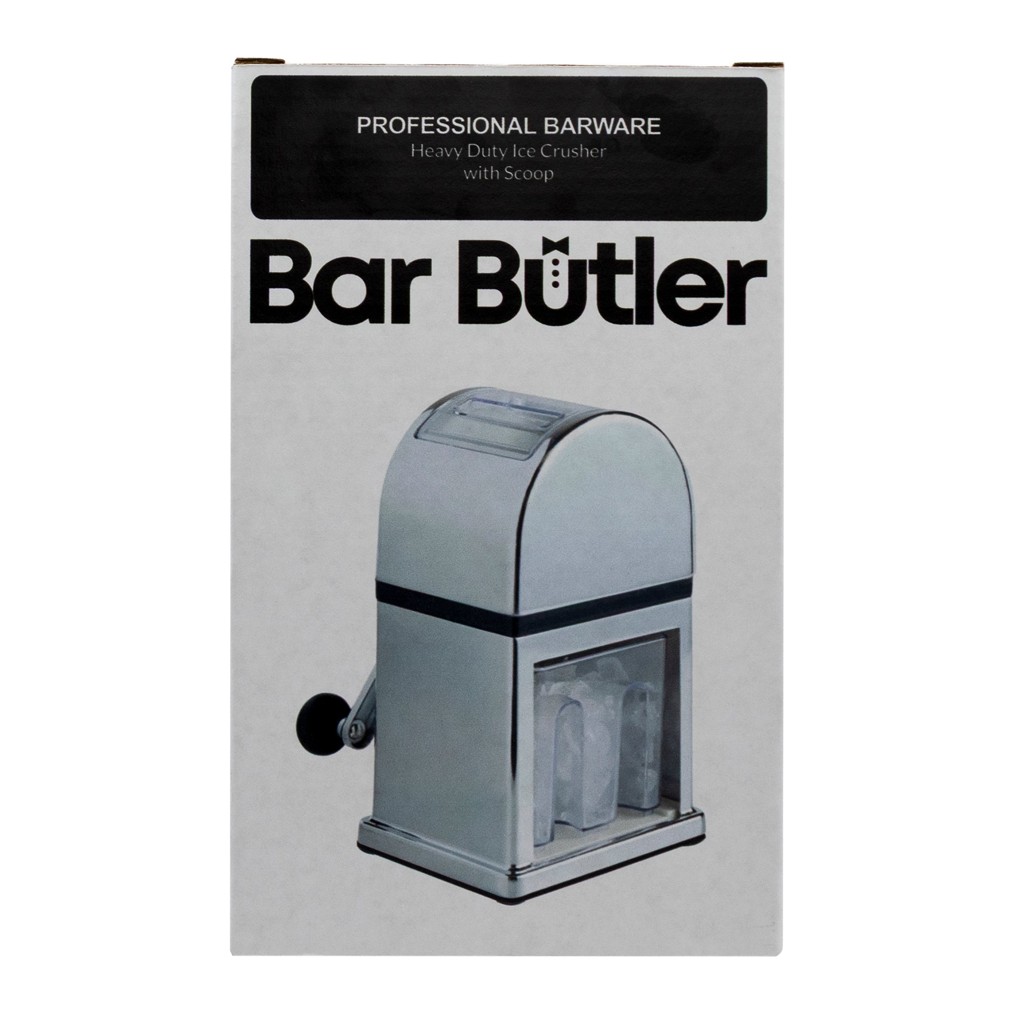 BAR BUTLER HEAVY DUTY ICE CRUSHER WITH CHROME BODY