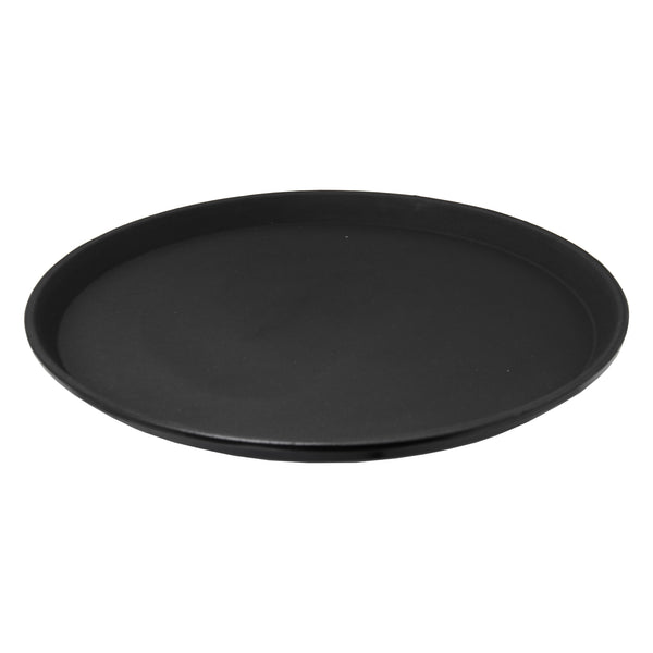 BAR BUTLER BLACK NON-SLIP ROUND TRAY, (355MM DIA)