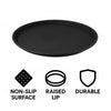 BAR BUTLER BLACK NON-SLIP ROUND TRAY, 355MM DIA