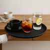 BAR BUTLER BLACK NON-SLIP ROUND TRAY, (355MM DIA)