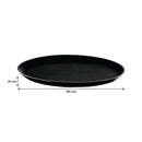 BAR BUTLER BLACK NON-SLIP ROUND TRAY, (355MM DIA)