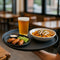 BAR BUTLER BLACK NON-SLIP ROUND TRAY, (405MM DIA)