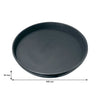 BAR BUTLER BLACK NON-SLIP ROUND TRAY, (405MM DIA)