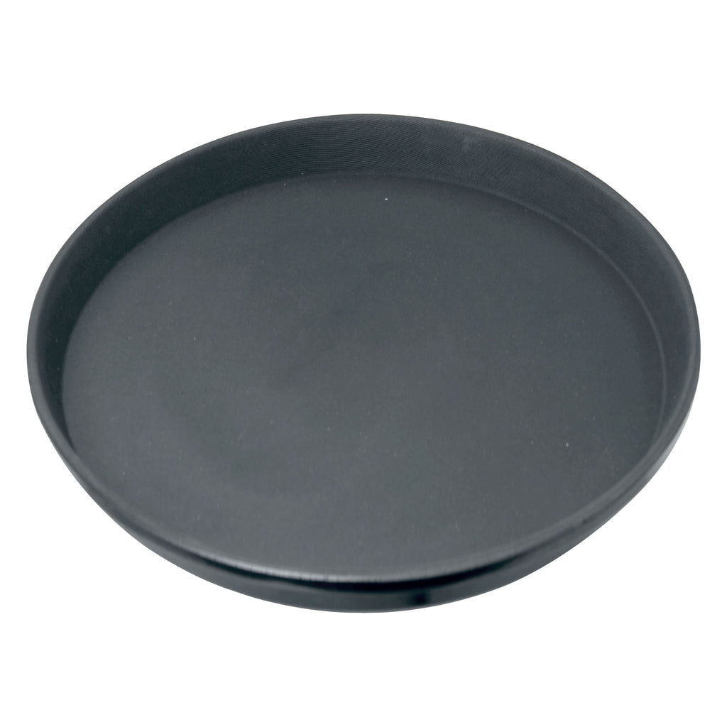 BAR BUTLER BLACK NON-SLIP ROUND TRAY, (405MM DIA)