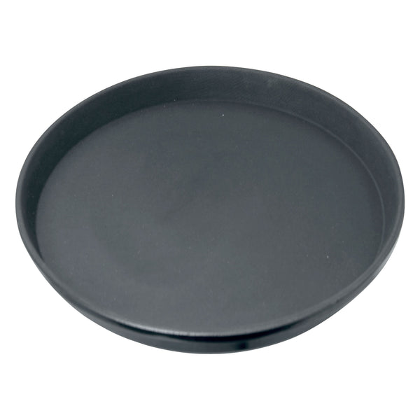 BAR BUTLER BLACK NON-SLIP ROUND TRAY, (405MM DIA)