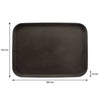 BAR BUTLER BLACK NON-SLIP RECTANGULAR TRAY, (410X560MM)