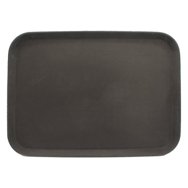 BAR BUTLER BLACK NON-SLIP RECTANGULAR TRAY, (410X560MM)