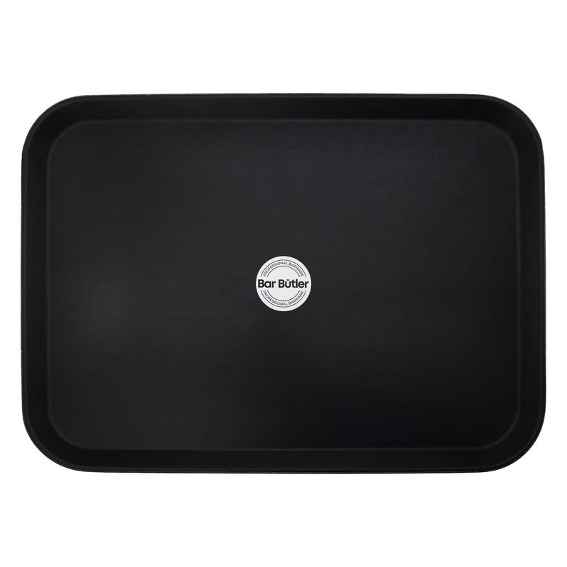 BAR BUTLER BLACK NON-SLIP RECTANGULAR TRAY (560mm x 410mm)