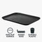 BAR BUTLER BLACK NON-SLIP RECTANGULAR TRAY (455mm x 355mm)