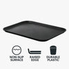 BAR BUTLER BLACK NON-SLIP RECTANGULAR TRAY (455mm x 355mm)