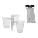 BAR BUTLER STACKING BEER MUG PLASTIC 500ML 6PK, 94MM DIA