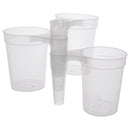 BAR BUTLER STACKING BEER MUG PLASTIC 6 PACK, 500ML