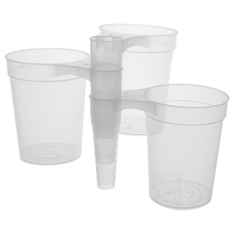 BAR BUTLER STACKING BEER MUG PLASTIC 6 PACK, 500ML  (94MM DIAX150X120MM)