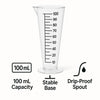 REGENT CONICAL PLASTIC MEASURING BEAKER, 100ML