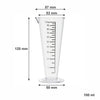 REGENT CONICAL PLASTIC MEASURING BEAKER, 100ML