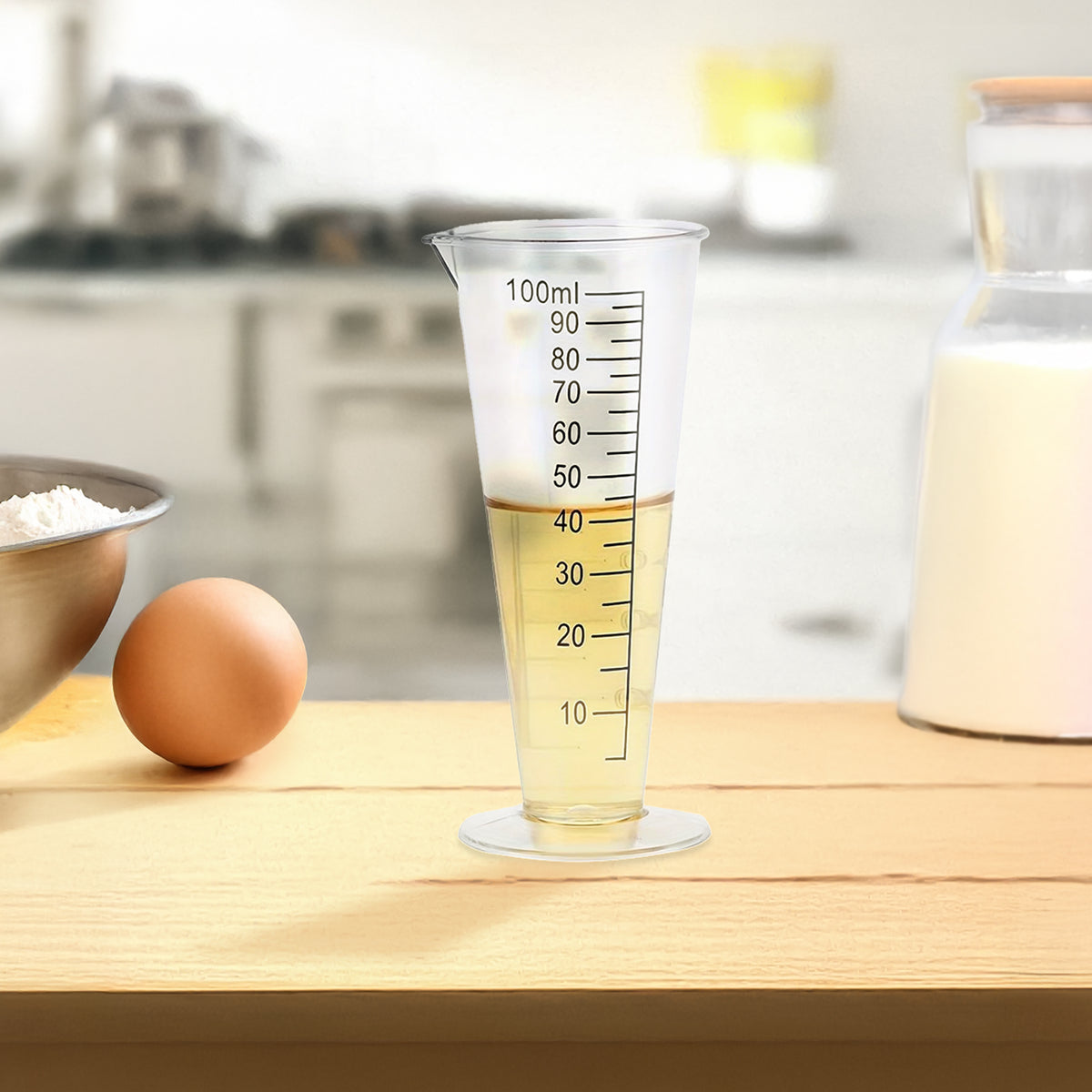 REGENT CONICAL PLASTIC MEASURING BEAKER, 100ML