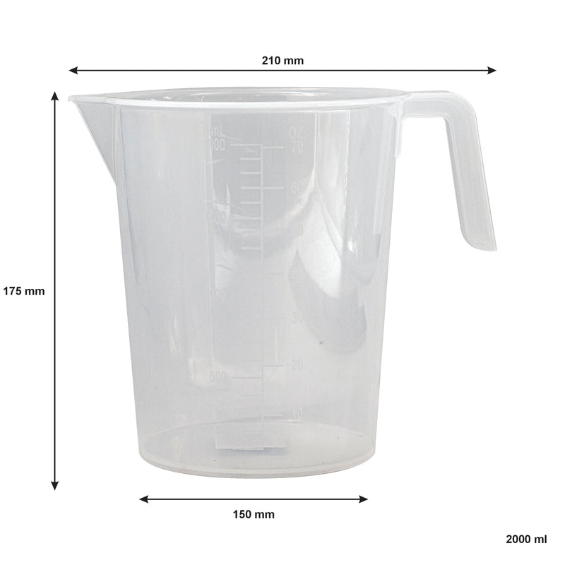 REGENT CATERING MEASURING JUG PLASTIC, 2LT (210/150MM DIAX175MM)
