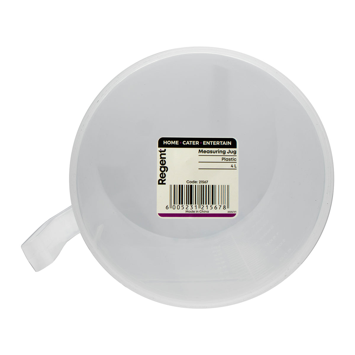 REGENT CATERING MEASURING JUG PLASTIC, 4L
