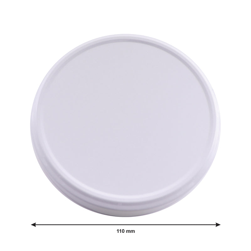 REGENT JAR LIDS WHITE 2 PACK, (110MM DIA)