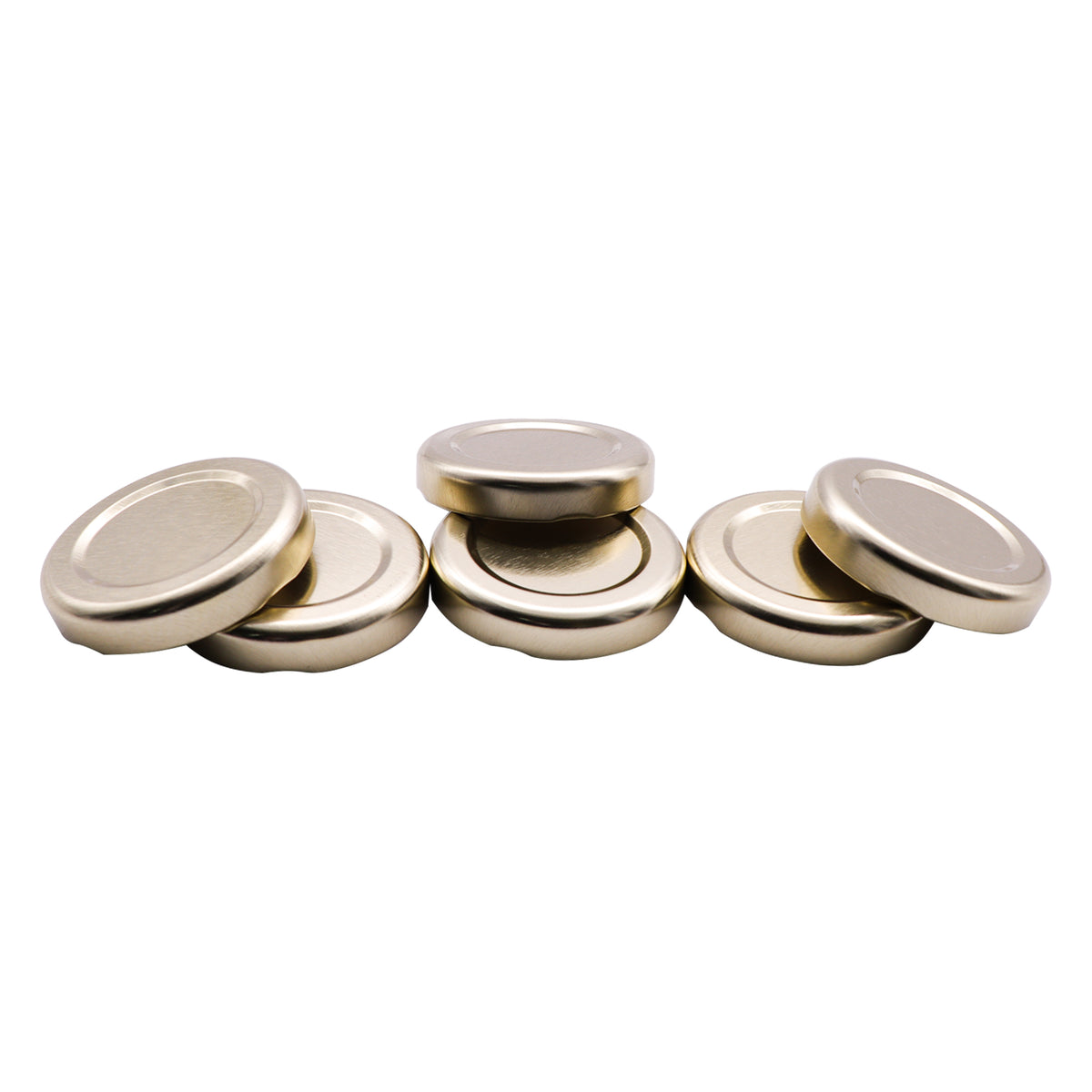 REGENT JAR LIDS GOLD 6PK, 43MM DIA