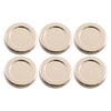 REGENT JAR LIDS GOLD 6PK, 43MM DIA