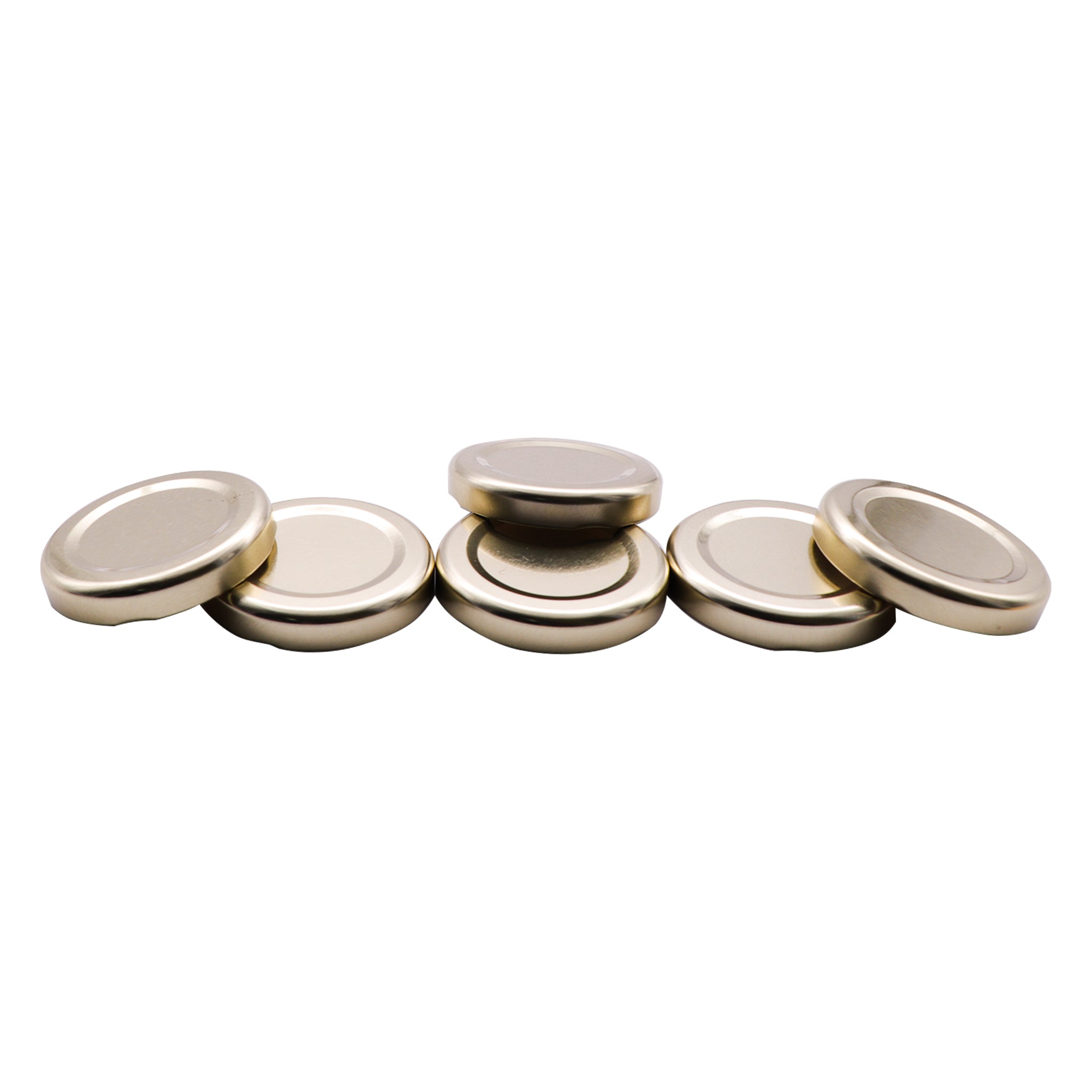 REGENT JAR LIDS GOLD 6PK, 48MM DIA