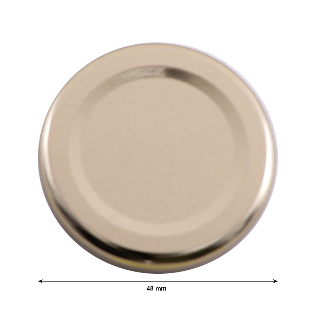 REGENT JAR LIDS GOLD 6PK, 48MM DIA