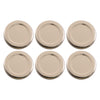 REGENT JAR LIDS GOLD 6PK, 48MM DIA