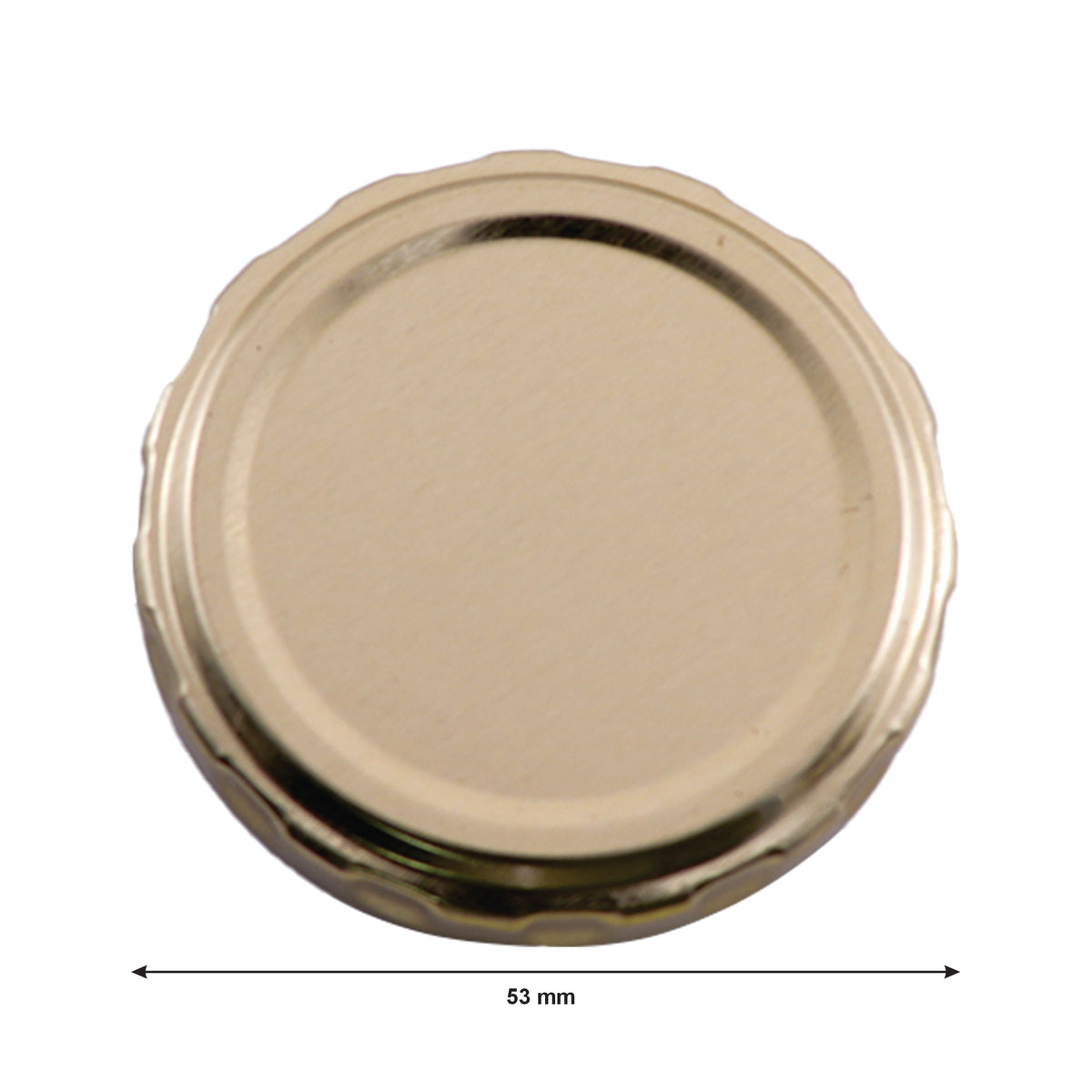 REGENT JAR LIDS GOLD 6PK, 53MM DIA