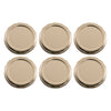 REGENT JAR LIDS GOLD 6PK, 53MM DIA