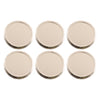 REGENT JAR LIDS GOLD 6 PACK, (70MM DIA)