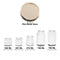 REGENT JAR LIDS GOLD 6 PACK, (70MM DIA)