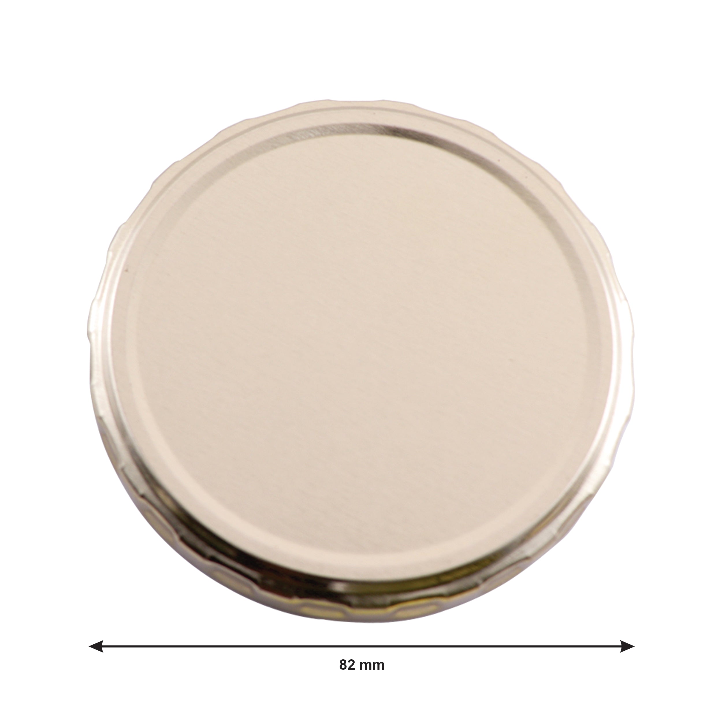 REGENT JAR LIDS GOLD 6PK, 82MM DIA