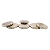 REGENT JAR LIDS GOLD 6PK, 82MM DIA