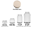 REGENT JAR LIDS GOLD 6 PACK, (82MM DIA)