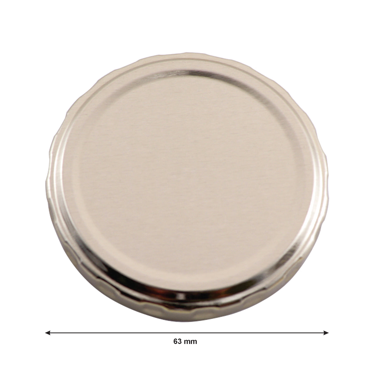 REGENT JAR LIDS GOLD 6PK, 63MM DIA