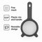 REGENT KITCHEN STRAINER ST STEEL WITH PP PLASTIC FRAME GREY, 85MM DIA