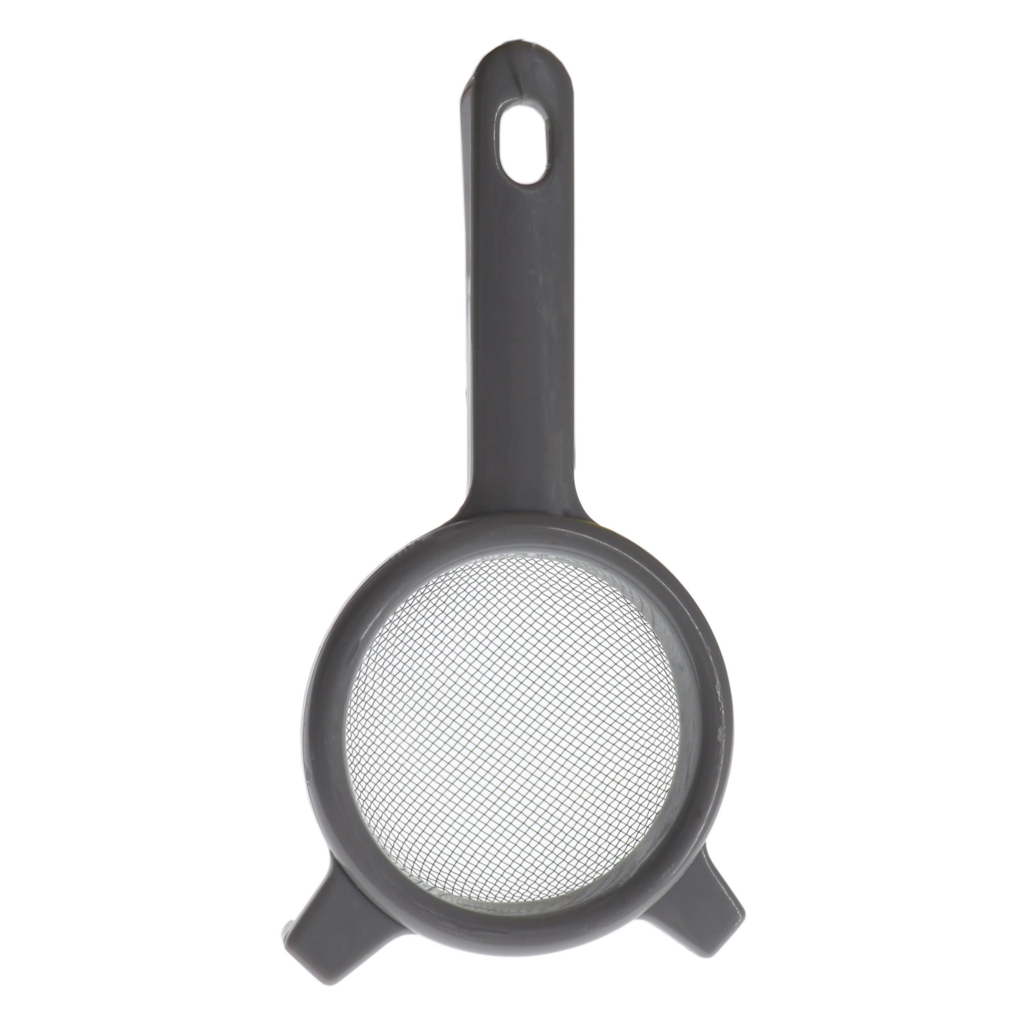 REGENT KITCHEN STRAINER ST STEEL WITH PP PLASTIC FRAME GREY, 85MM DIA