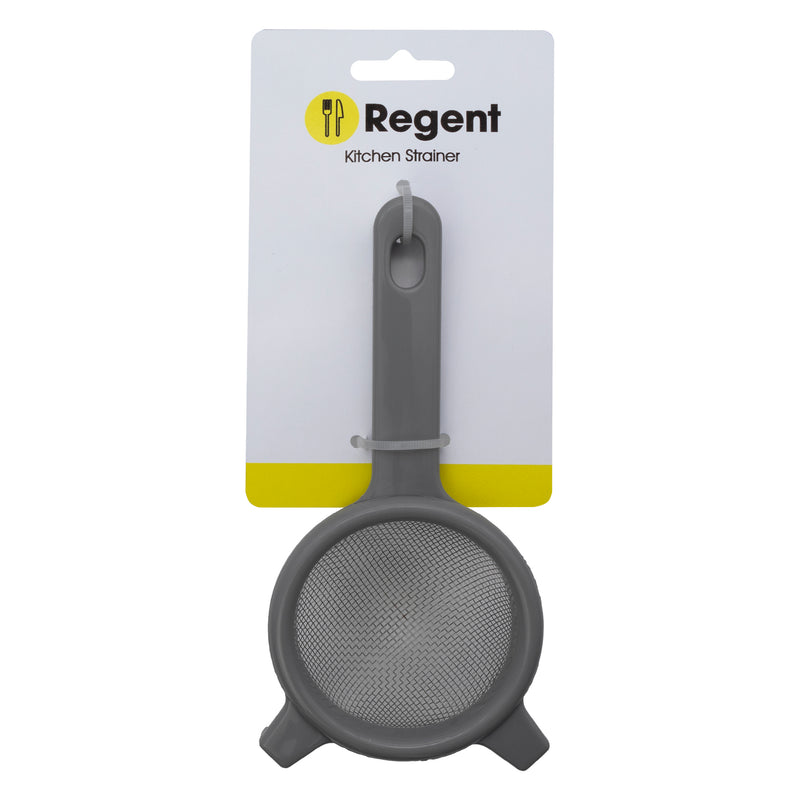 REGENT KITCHEN STRAINER ST STEEL WITH PP PLASTIC FRAME GREY, (80MM DIAX45X170MM)