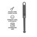 REGENT KITCHEN CHEESE SLICER ST STEEL WITH PLASTIC HANDLE GREY, 227MM