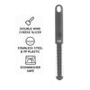 REGENT KITCHEN CHEESE SLICER ST STEEL WITH PLASTIC HANDLE GREY, 227MM