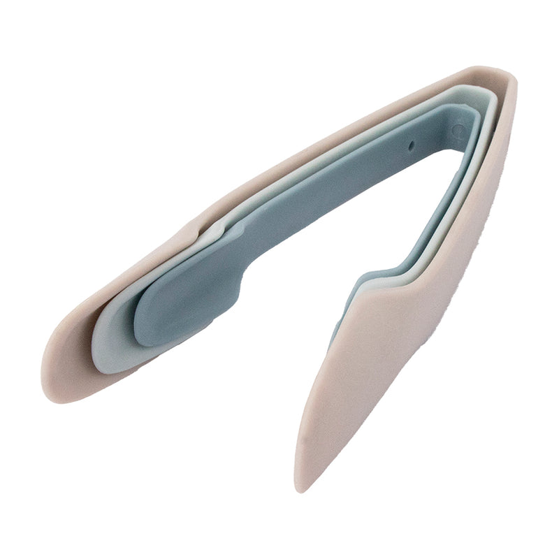 REGENT KITCHEN COLOURED NESTING FOOD TONGS PLASTIC 3PCS SET, 250MM l 215MM l 185MM