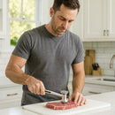 REGENT KITCHEN MEAT TENDERIZING MALLET ZINC ALLOY, 220MM