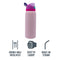 REGENT TRAVEL VACUUM FLASK STAINLESS STEEL WITH SIP STRAW PINK, 960ML