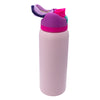 REGENT TRAVEL VACUUM FLASK STAINLESS STEEL WITH SIP STRAW PINK, 960ML