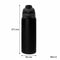 REGENT TRAVEL VACUUM FLASK STAINLESS STEEL WITH SIP STRAW BLACK, 960ML