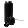 REGENT TRAVEL VACUUM FLASK STAINLESS STEEL WITH SIP STRAW BLACK, 960ML