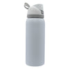 REGENT TRAVEL VACUUM FLASK STAINLESS STEEL WITH SIP STRAW WHITE, 960ML