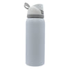 REGENT TRAVEL VACUUM FLASK STAINLESS STEEL WITH SIP STRAW WHITE, 960ML