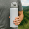 REGENT TRAVEL VACUUM FLASK STAINLESS STEEL WITH SIP STRAW WHITE, 960ML
